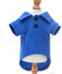 lovelonglong Basic Dog Polo Shirts, Premium Cotton T-Shirts for Large Medium Small Dogs, Blue S