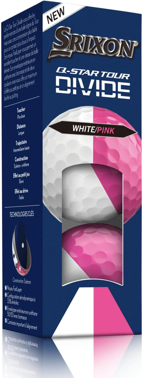 6 Srixon Q-Star Tour Divide Golf Balls