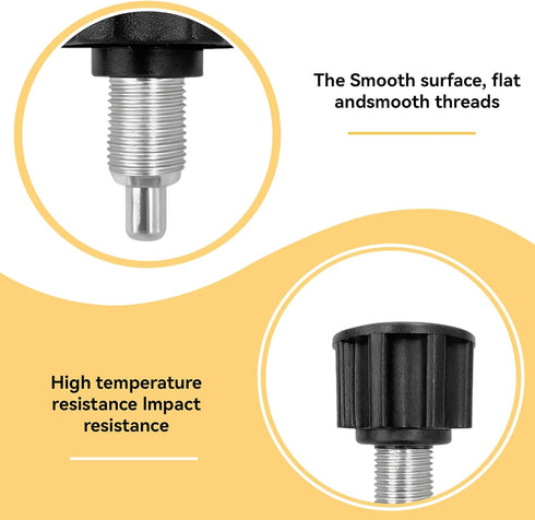 4Pcs M16, Pop Pull Pin Knob Adjustment Fitness Pop Pull Pin Knob for Fitness Equipment, Exercise Bike Pin Knob