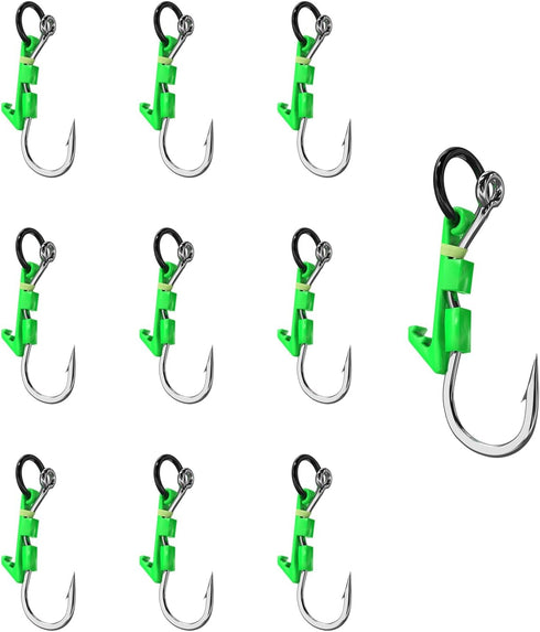 HENRUN Pack 10 of Live Shrimp Hook Engineered to Maintain Shrimp Activity and Enhances Luring Effectiveness for Marine