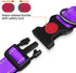 Taglory Reflective Dog Collar with Safety Locking Buckle, Adjustable Nylon for Puppy Dogs, XS, Purple