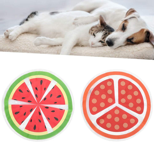 TOPINCN Pet Cooling Pad - Round Pattern Water Cooling Mat Cushion for Pets to Cool Down