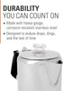 Backpacking, GSI Outdoors Percolator Coffee Pot I Glacier Stainless Steel with Silicone Handle for Camping, Travel, RV