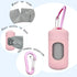 1) Dog Poop Bag Dispenser for Leash with Snap Clip, Skin-friendly Texture Waste Bag Holder for Dog Walks and Cats, Pets