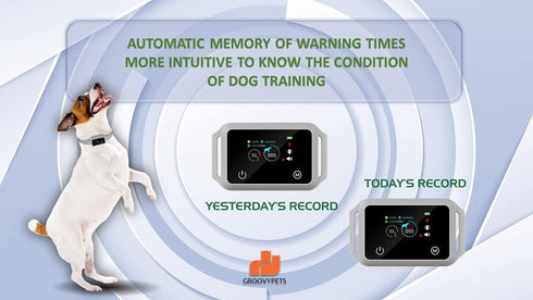 Touchscreen Automatic Bark Collar - Intelligent Bark Deterrent Device with Safe Sound Vibration Shock Mode