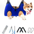 Dog Grooming Hammock Harness for Small Dogs, Pet Grooming Hammock with Nail Clippers/Nail File/Comb for Home Grooming