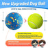 Mankoda 3'' (3 Pack) Dog Balls, Dog Tennis Balls for Aggressive Chewers, Durable Teething Chew Toys & Floating Water