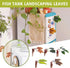1Pc Green Betta Fish Leaf Pad, Plastic Plant Hammock Bed, Suction Cup Betta Breeding Resting Decor for Aquarium