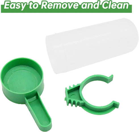 Bird Water Dispenser for Cage, 4pcs 140ml Automatic No Mess Gravity Feeder Watering Supplies for Parrots, Parakeets,