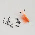 yyangz 1 Pack 50PCS Faux Shrimp Eye Black Crab Eye Shrimp Eye Shrimp Hook Tying Lua Fly Fishing Mock Bait Fake Bait Fly