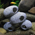 Aquarium Rock Decorations Resin Cichlids Rock with Betta Cave, Betta Fish Tank Accessories for Hiding