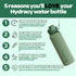 Hydracy Large Water Bottle with Time Marker - BPA Free Gym Bottle, Leak Proof with Fruit Infuser Strainer, Ideal for