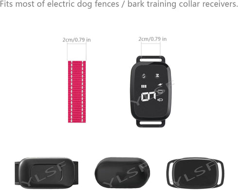 Dog Replacement Collar Strap for Electronic Fence Training Barking Collar GPS Tracker Receivers-Compatible with Nearly All Brands and Models of Electric Collars -3/4 Inch Nylon Collar Strap