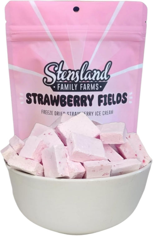 Stensland Family Farms (1.5oz) Stensland Freeze Dried Ice Cream Strawberry, Cotton Candy, Mint Chip. (Strawberry)