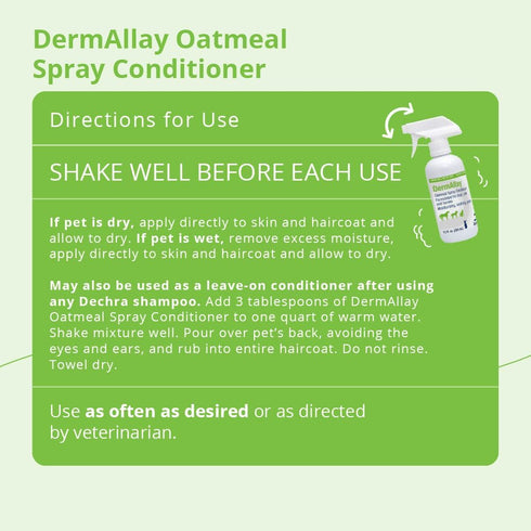 Dechra DermAllay Oatmeal Conditioner for Pets, 12-Ounce