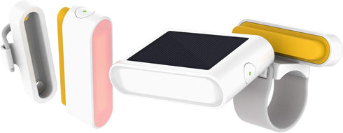 MPOWERD Luci Solar Bike Light Set, Headlight 100 Lumens, Taillight 40 Lumens, Rechargeable Solar or USB