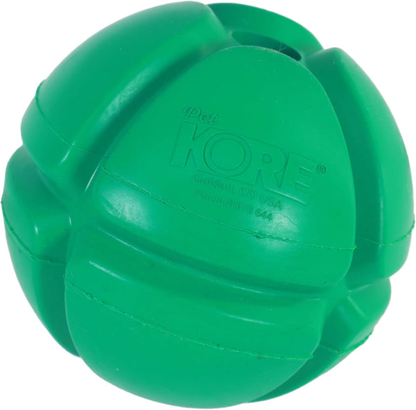 PetKORE : FloTex Ball - Medium - 2.5", Green, Dog Toy, Proprietary Rubber,
