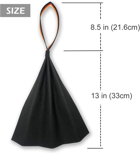Dewonch Leather Bite Rag for Dog Training - K9 Puppy Toy for Building Prey Drive, Tug of War Game with Handle