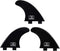 OCEANBROAD Surfboard Fin Thruster, 3 Fins for FCS-Based Future-Based Fin Box with Screws Wax Comb Key