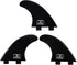 OCEANBROAD Surfboard Fin Thruster, 3 Fins for FCS-Based Future-Based Fin Box with Screws Wax Comb Key