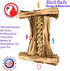 1547 Natural Helix Bonka Bird Toys, Cardboard Shredder Vine for Parrots, Parrotlets, Conures, and Cockatiels