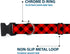 Buckle-Down Plastic Clip Collar - Diagonal Buffalo Plaid Black/Red, 1" Wide, Fits 9-15" Neck, Small