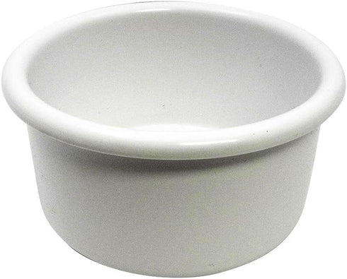 Crock-Style White Plastic Bird Dish, 28 oz