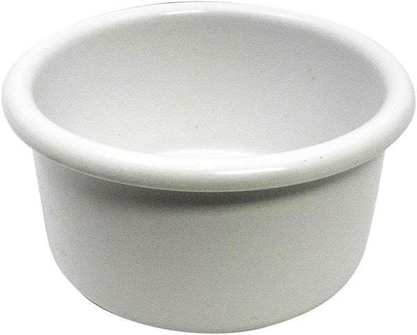 Crock-Style White Plastic Bird Dish, 28 oz