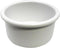 Crock-Style White Plastic Bird Dish, 28 oz