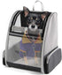 Breathable Cat Backpack Carrier - Fully Ventilated Pet Carrier for Bunnies & Small Puppies, Collapsible Airline