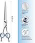 Straight Left Handed Dog Grooming Scissors 8.0'' Long, Large Dog Shears for Grooming Poodle