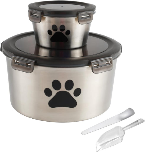 Lolytama Canned Cat Food Storage Container,118 oz Cat Food Storage Container with Airtight