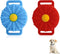 FuninCrea Sunflower Pet Apple AirTag Case for Collar, Durable Silicone Holder for Dogs and Cats