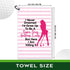 I'd Grow Up to Be A Super Sexy Golfing Lady Printed Golf Towel, Funny Polyester Cotton Blend Golf Accessories