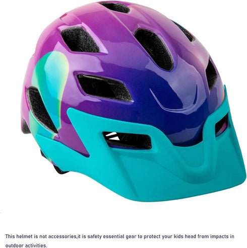 SIFVO Kids Bike Helmet for Boys and Girls, Adjustable Lightweight Helmet with Cool Visor, 50-57cm