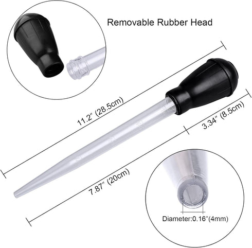 WEAVERBIRD Manual Fish Tank Water Changer - 30ml Aquarium Clean Pipette Dropper for Waste Removal
