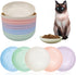 10 Pieces Whisker Fatigue Cat Bowls, 5.7 Inch Shallow Dishes for Food and Water, Wheat Straw Cat Dishes (10Pcs, Round)