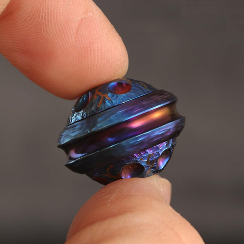 webead TC4 UFO Shape Titanium Beads for EDC DIY Paracord Accessories, Knife Lanyard Beads, Necklace Pendant Charms
