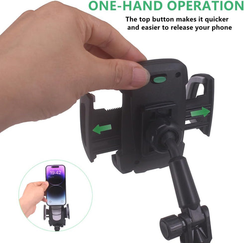 Golf Cart Phone Holder, Universal Cup Holder Mount for All 4.7-6.8" Cell Phones, Fits EZGO Club Car Yamaha