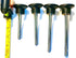 Pin, Tensile - 3/8 Diameter | 5-1/2" Locking Space | Jumbo Round Black HARD Plastic Knob