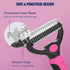 Pet Hair Removal Tool, Dematting and Deshedding Brush for Dogs and Cats, Double Sided Grooming Brush Hair Shedding Comb