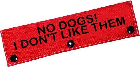 Funny Dog Leash Sleeve No Dogs! I Don't Like Them, Dog Leash Wrap Sleeve Gift