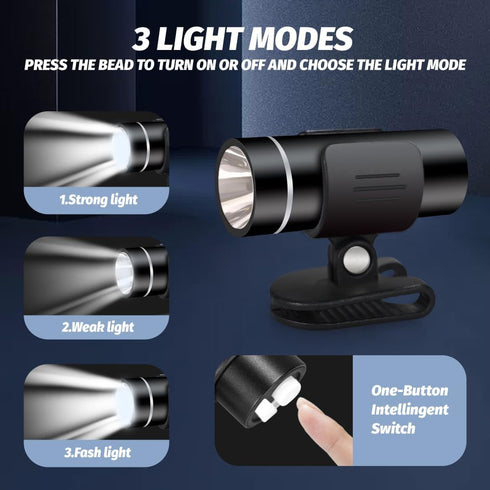 Outdoor Waterproof Clip on LED Night Lights, Rechargeable Safety Lights for Walking at Night, Portable LED Light for