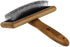 Bamboo Groom Slicker Brush with Stainless Steel Pins for Large Pets