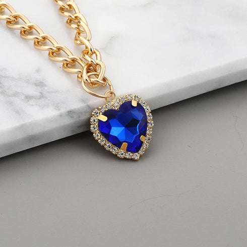 SOGAYU Cat Necklace Collar with Heart Rhinestone Pendant, Lightweight Adjustable Shine Diamond Cute Girl Wedding