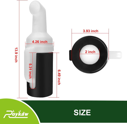 Roykaw Golf Cart Sand Bottle with Holder, Divot Filler Sand & Seed Bottle Compatible with EZGO, Club Car, Yamaha