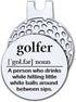 Hafhue Golfer Definition Golf Ball Marker - Magnetic Hat Clip, Funny Golf Accessories for Men