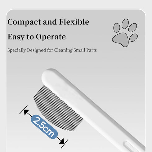 Precision Tear Stain Comb for Small Dogs Cats Face Eye Gunk Removal Tool Fit Yorkie, Shih Tzu, Maltese, Maltipoo