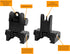 Gotical Flip Open Front and Rear Sight Set - Polyphenylene (PPS) for Picatinny Rail, Imported from Japan