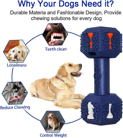 Dog Chew Toys for Aggressive Chewers,Food Grade Non-Toxic Dental Pet Toy,Tough Durable Indestructible Dog Toys